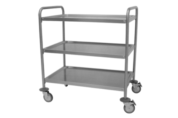 Trolley with shelves